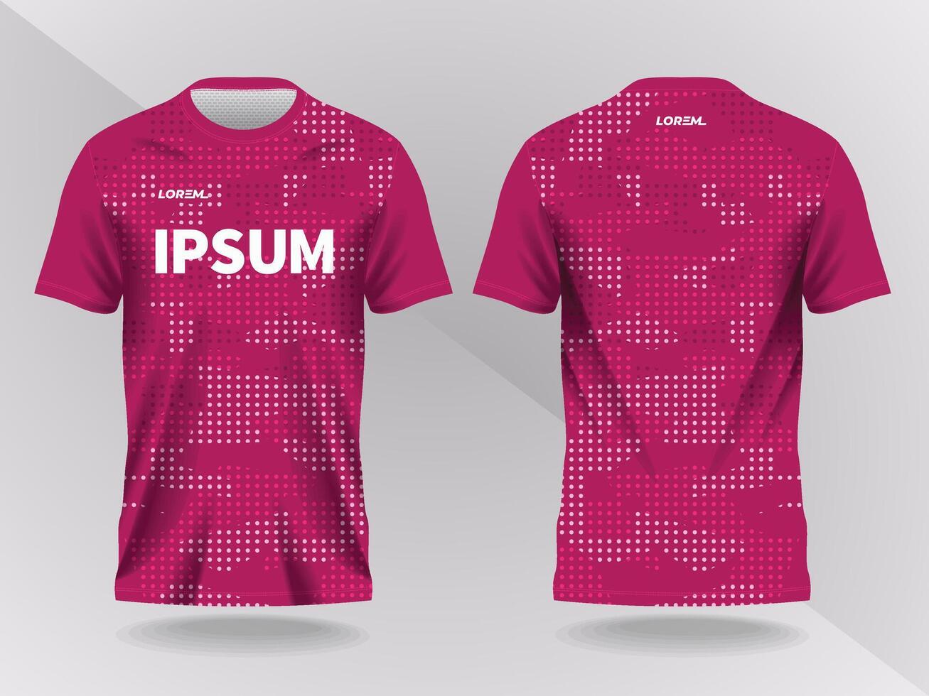 Pink dotted t-shirt design vector