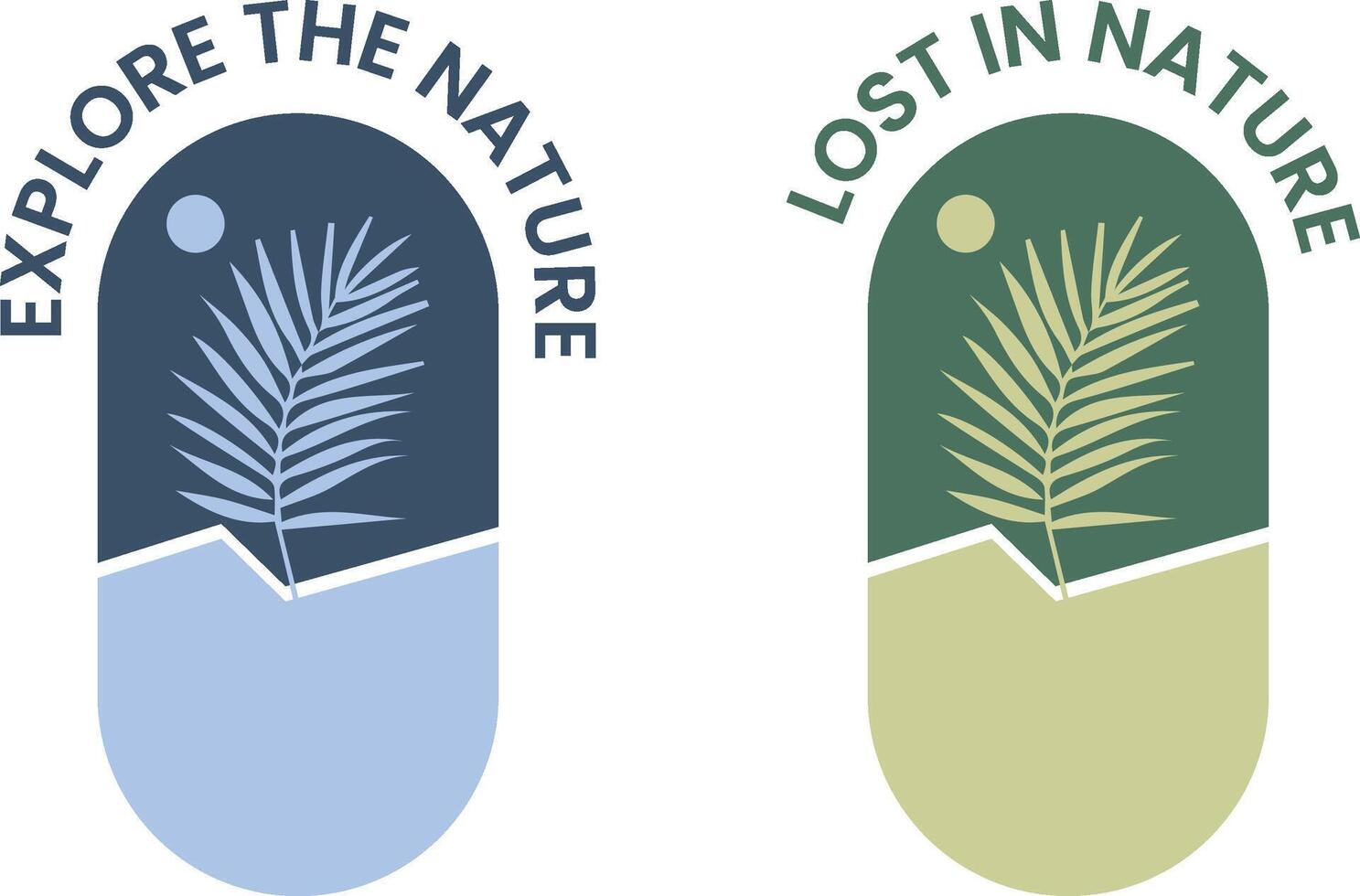 T shirt design of exploring nature, lost in nature typography design vector