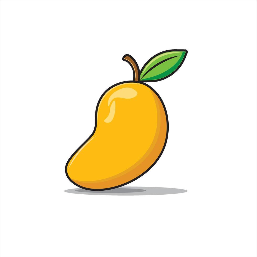 throw away this delicious fresh mango vector