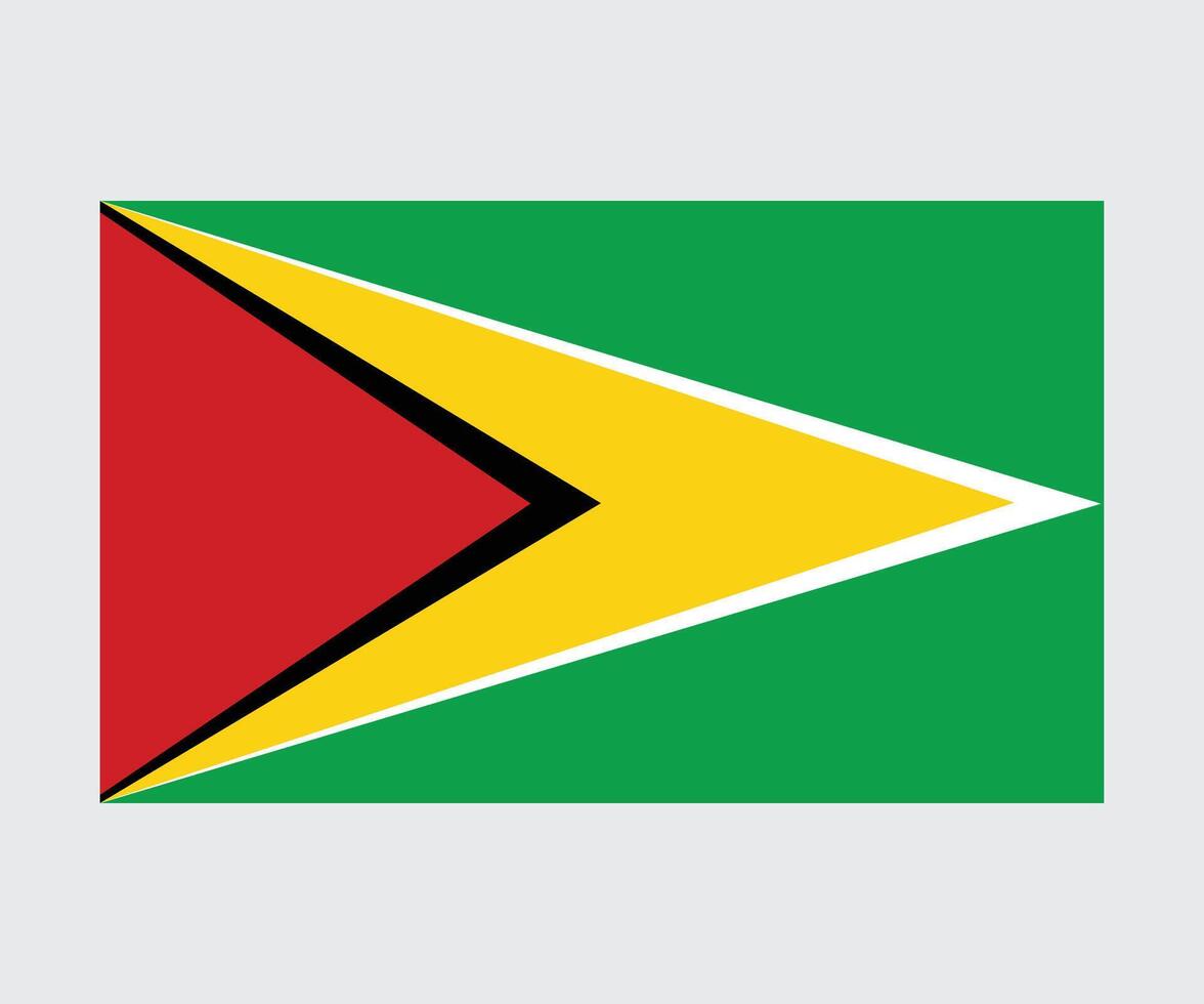 Guyana Flag Design Editable Flat Style for Web Print and International Use vector