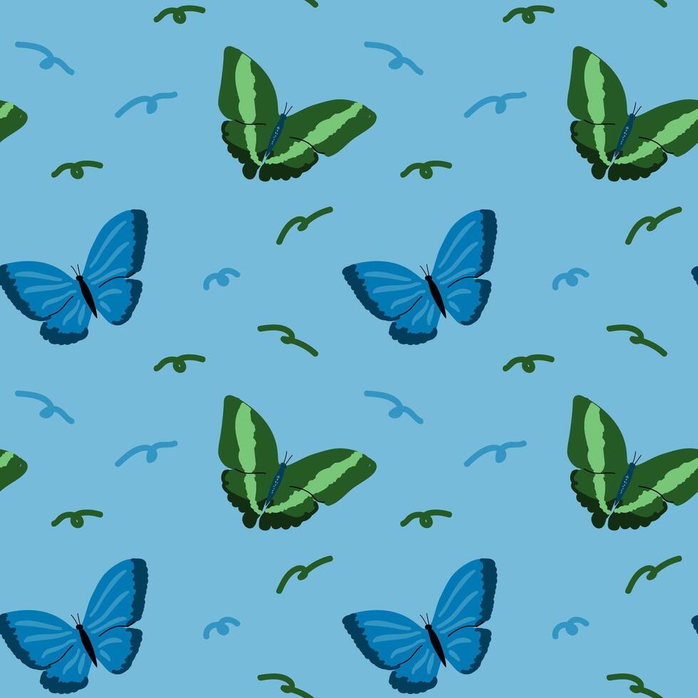 Colorful butterfly pattern design vector
