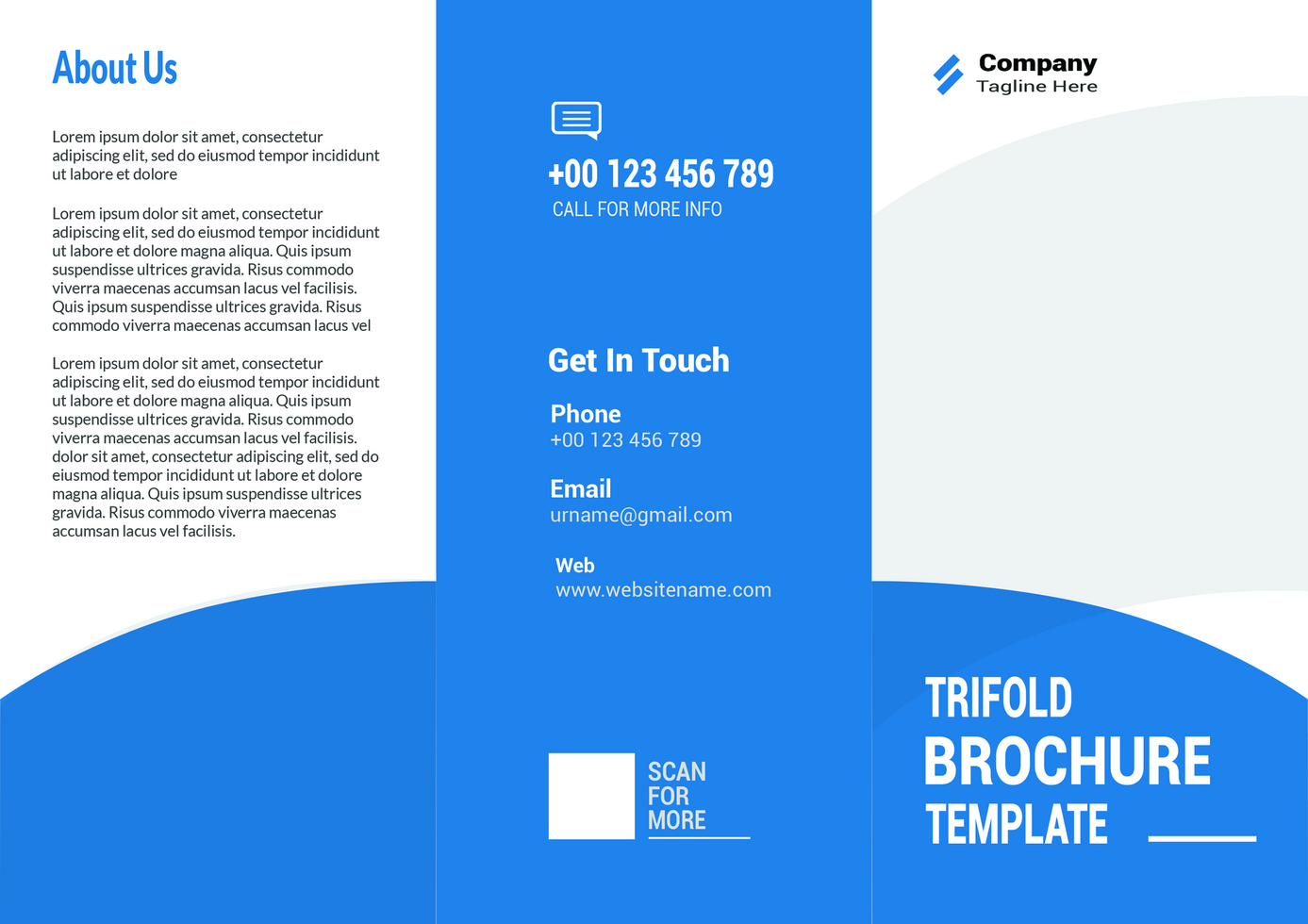 Trifold Brochure Design psd