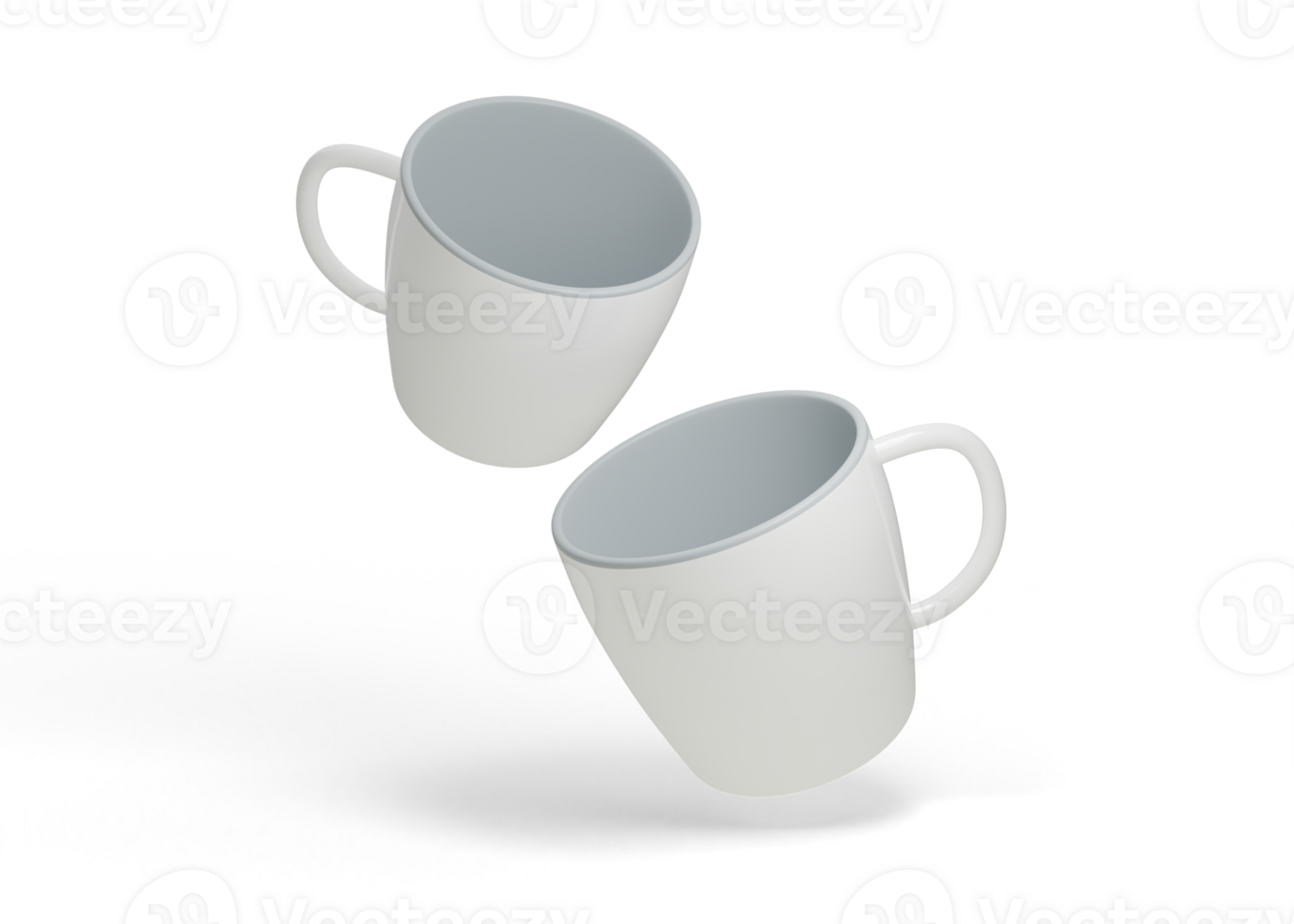 Oval Ceramic Cup for Branding Presentation png