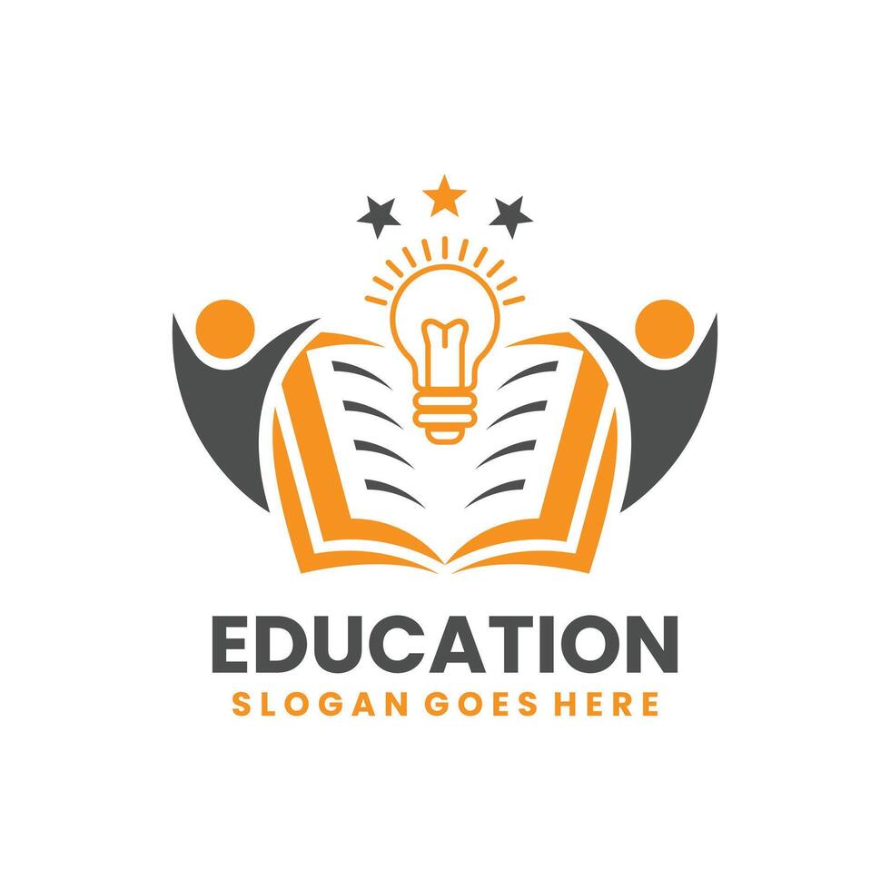 Logo Education With Line Design vector