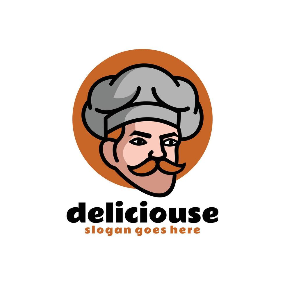 Chef Mascot Logo vector