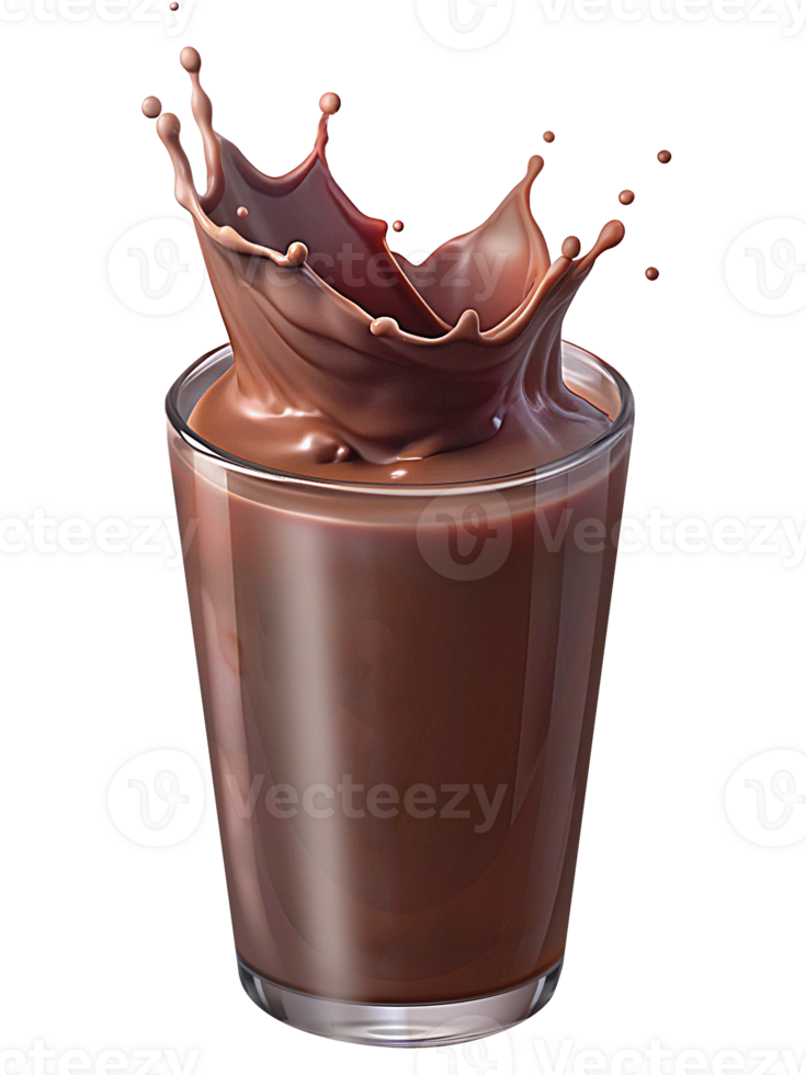 splash chocolate milk transparent background png