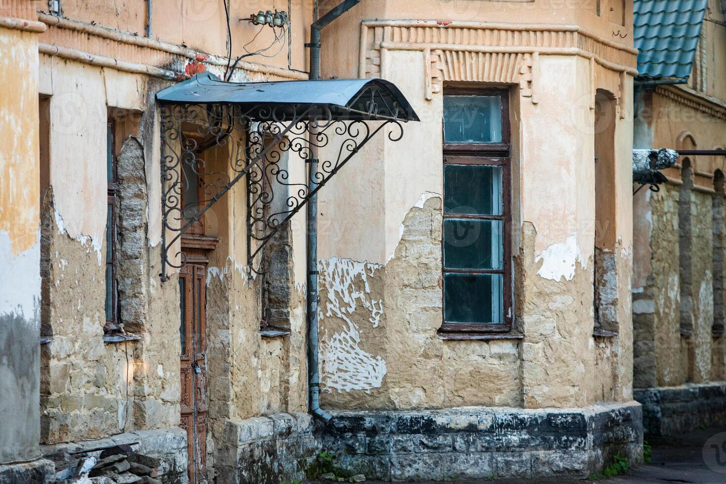 Old town in historical city of Soroca in Moldova photo