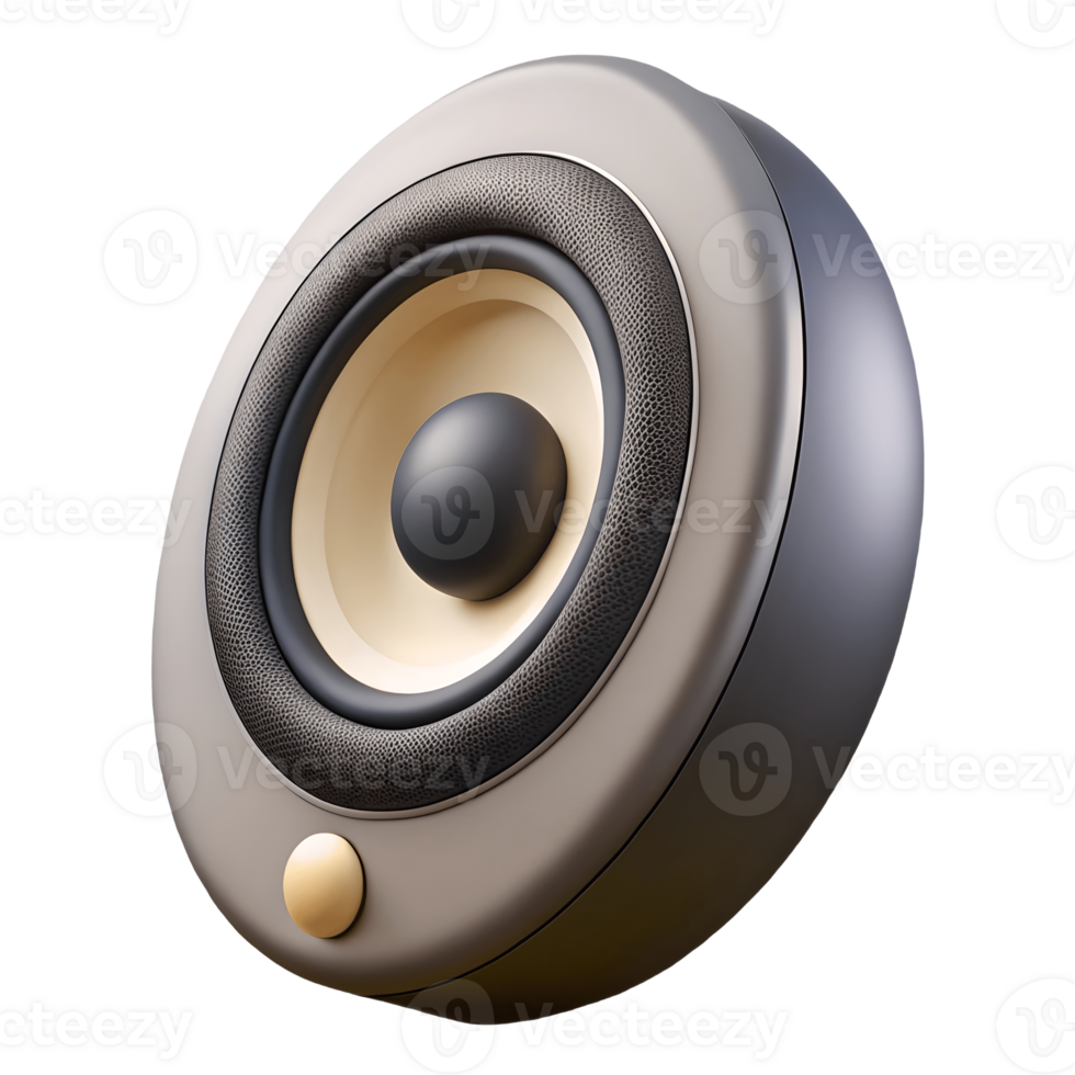 Isolated Studio Speaker Modern Audio Technology, Premium Sound Quality, Minimalist Design, Grey Aesthetics, Professional Audio Equipment, Clean Background Transparent Background png