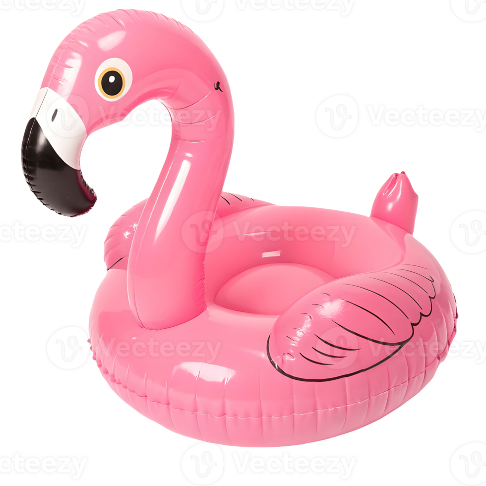 Pink Flamingo Pool Float Summer Fun, Inflatable Toy, Tropical Vacation, Swimming Pool, Relaxation, Bright Colors, Kids Play, Holiday Vibes, Party Decoration Transparent Background png