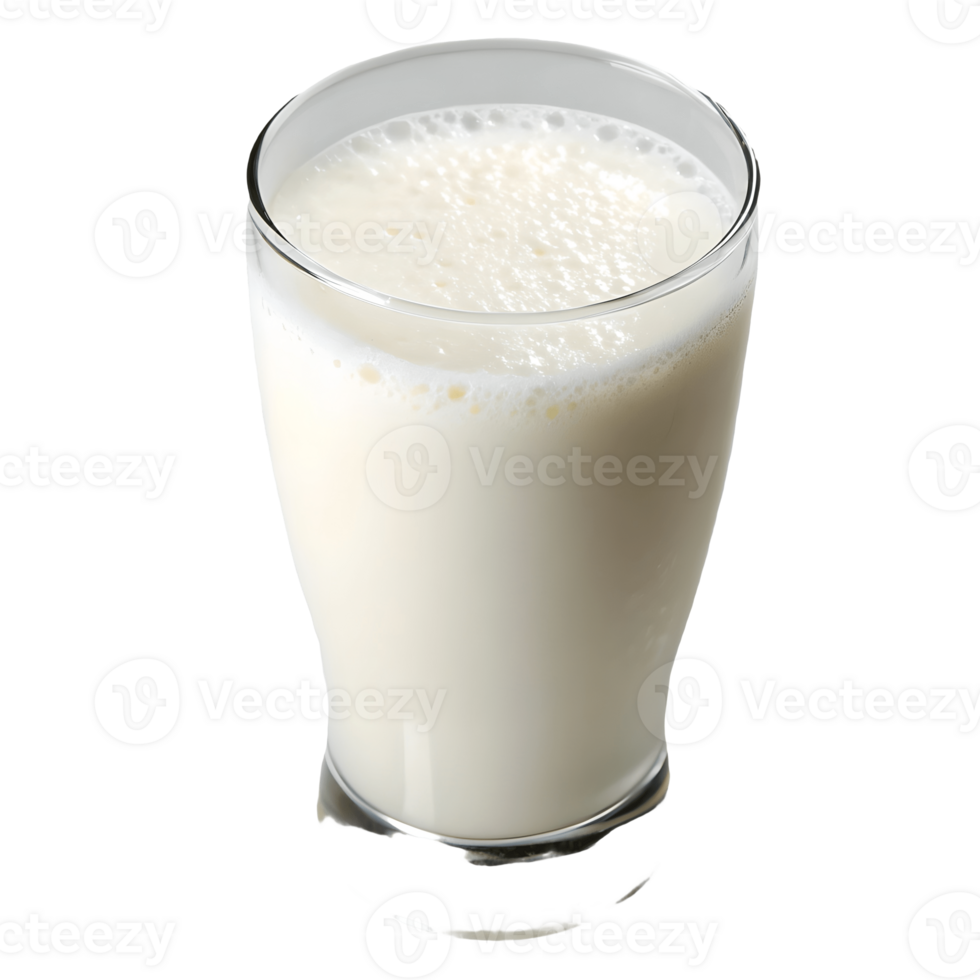 Refreshing Glass of Milk Nutritious Dairy Drink on Healthy Beverage Transparent Background png