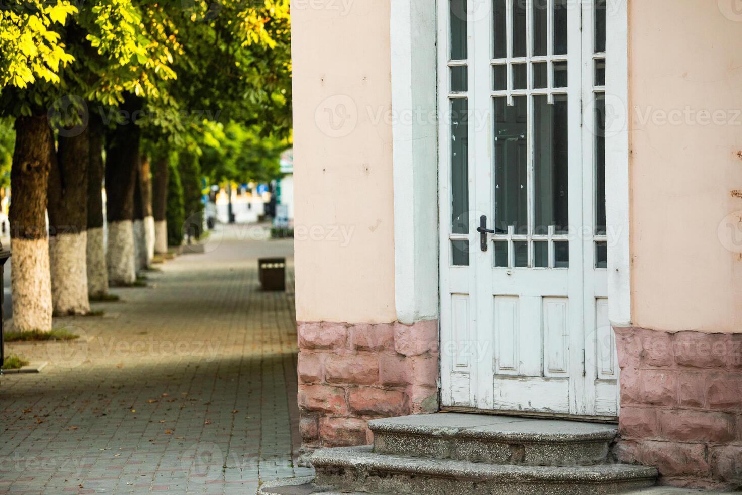 the old street in the town of Soroca from Moldova photo