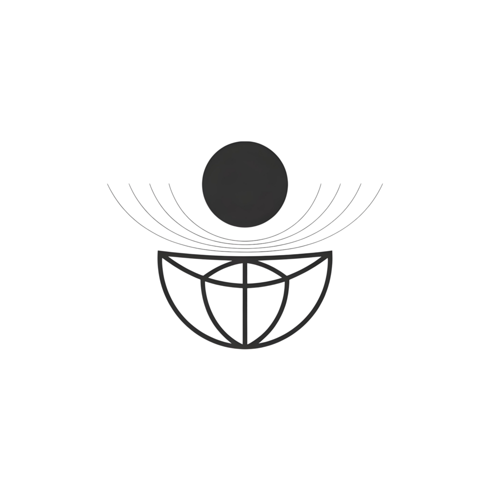 Creative Circle and Line Art Symbol for Branding png