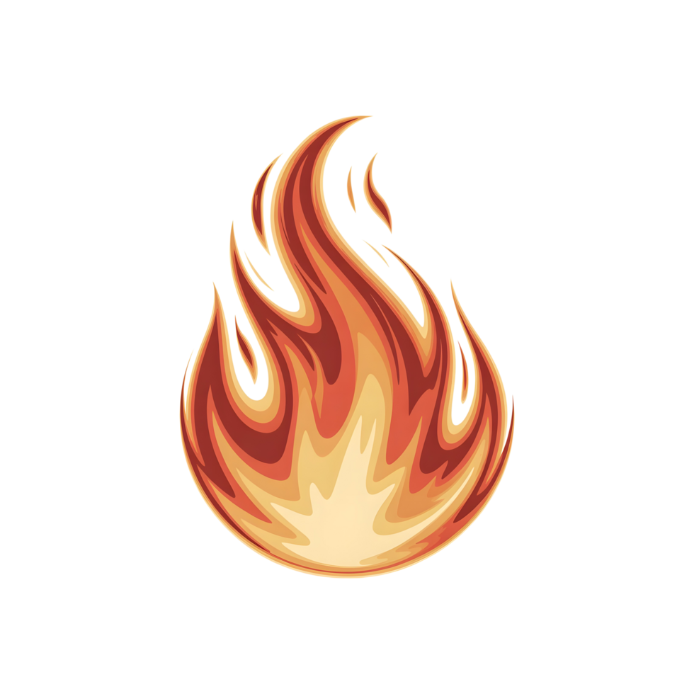 Symbol with Glowing Orange Flames png