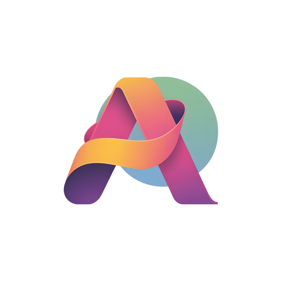 Artistic Letter A Emblem for Branding and Business Identity png