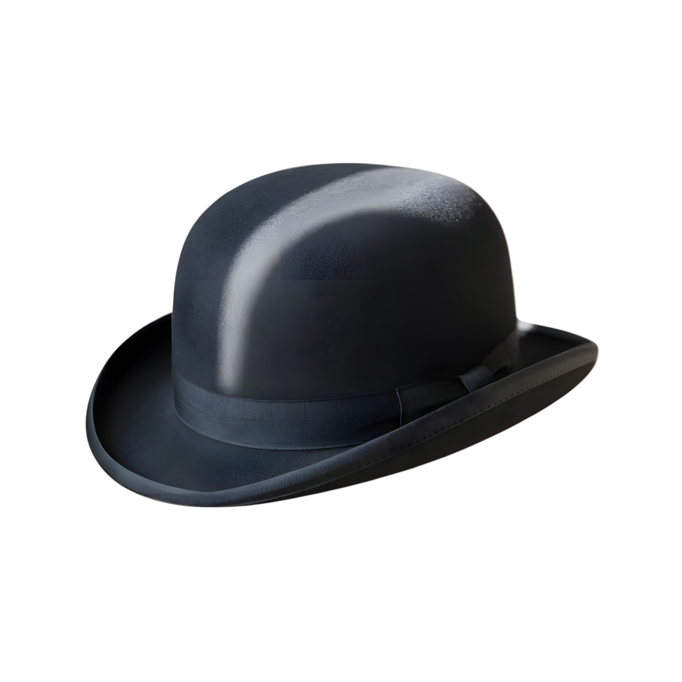 Stylish Vintage Bowler Hat Isolated png