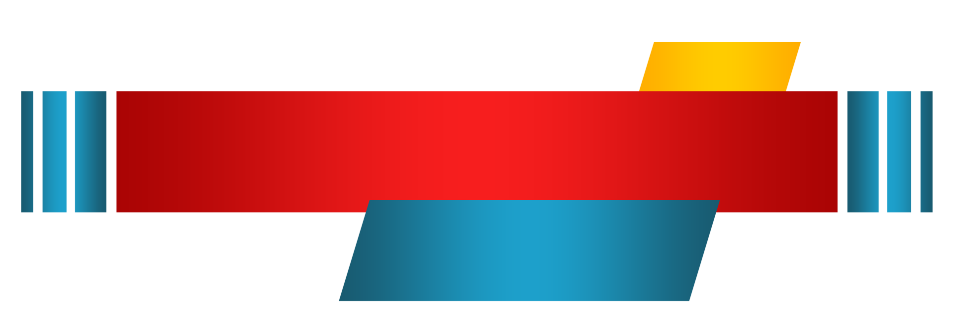 Red and Blue News Lower Third title frame label banner png