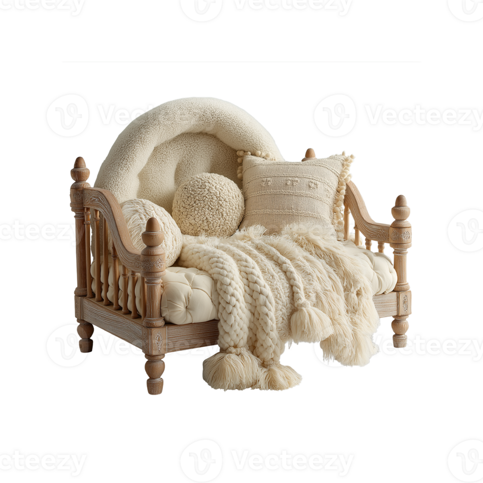 Newborn Bed Isolated on Transparent Background png