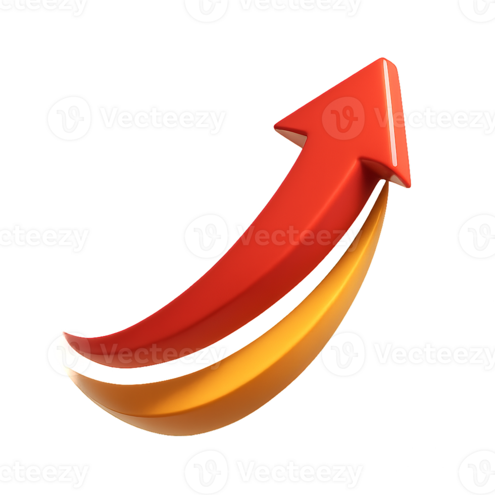 Dynamic Arrow in Motion with Simple Design Elements for Visuals png