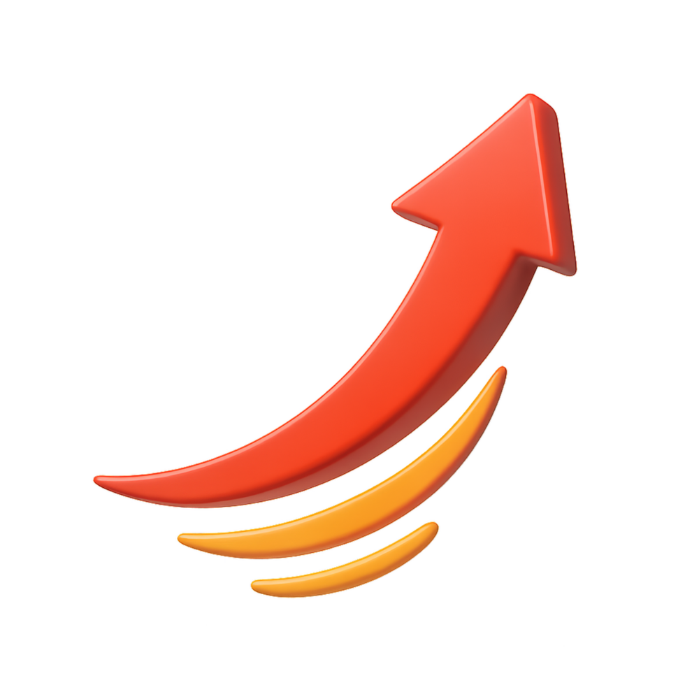 Dynamic Arrow in Motion with Simple Design Elements for Impact png