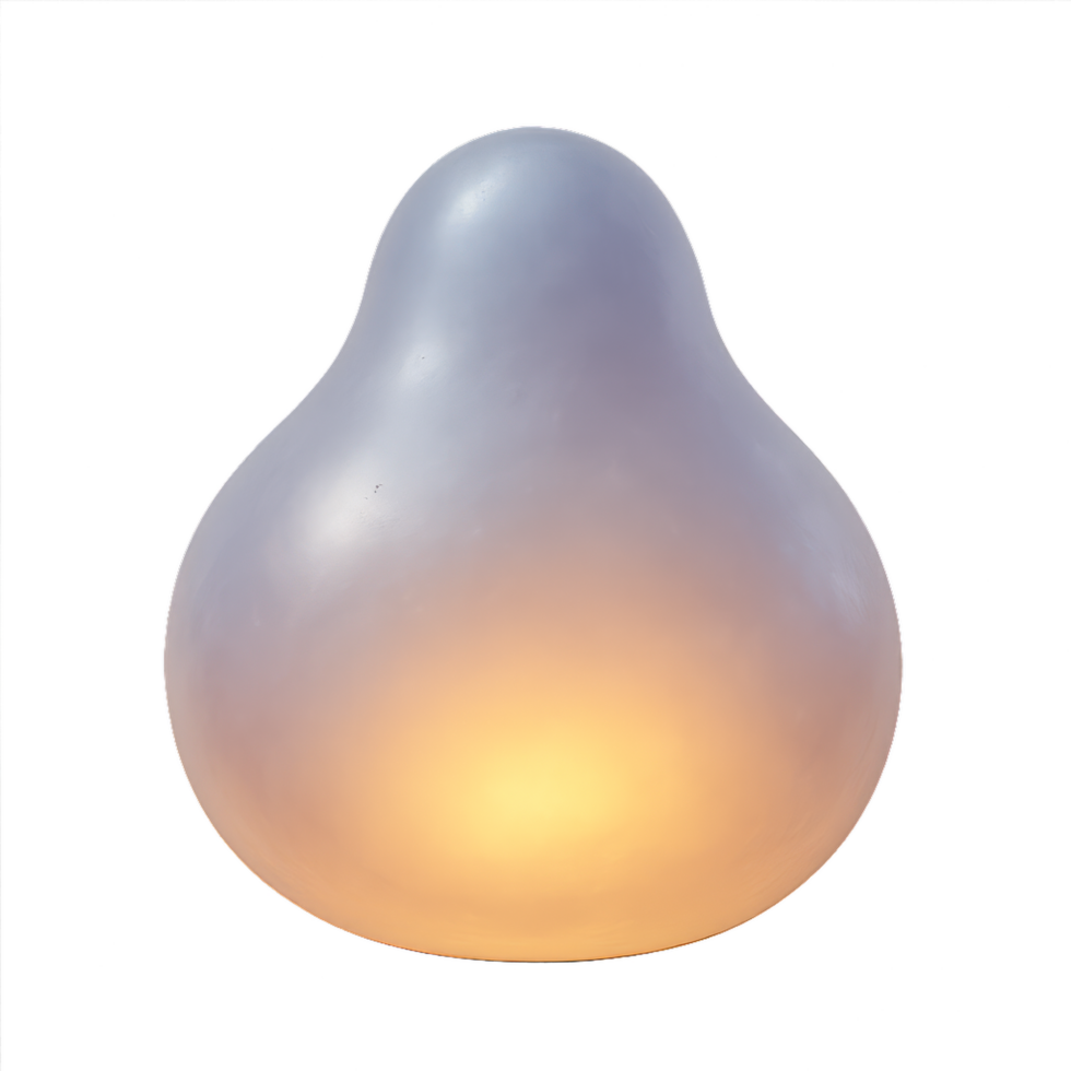 Bioluminescent Biomorphic Icon with Soft Glowing Effect png