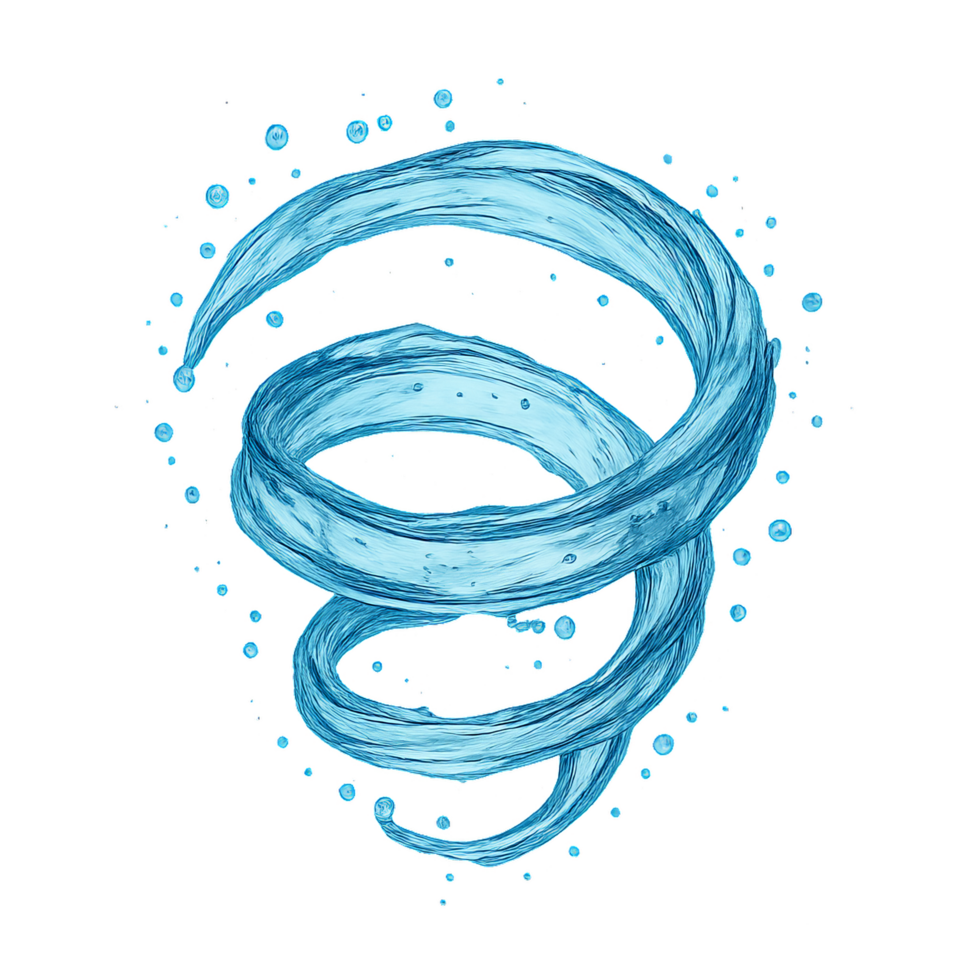 Fluid Spiral Icon Design for Creative Projects and Visual Content png