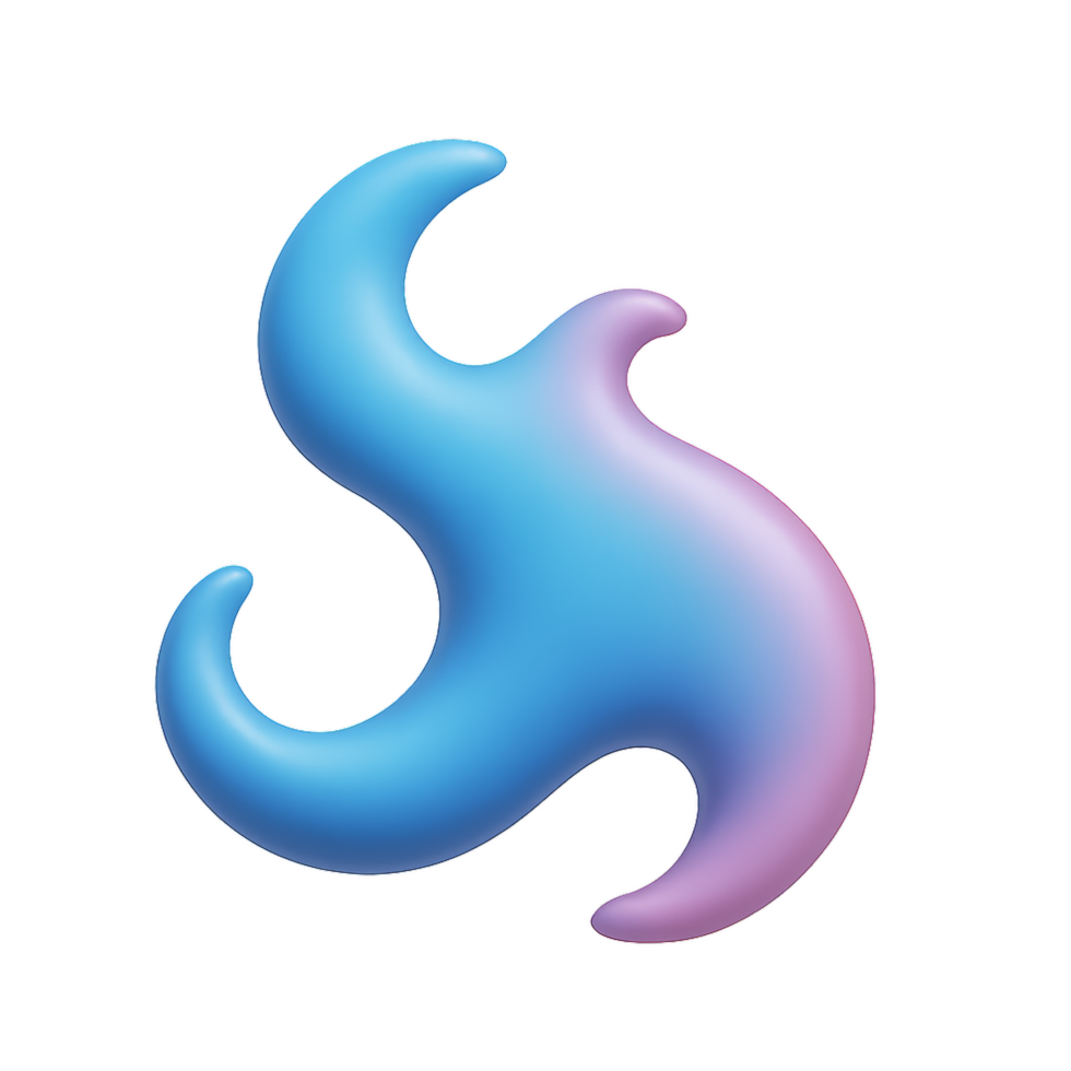 Abstract Biomorphic Sea Creature Design for Creative Projects png