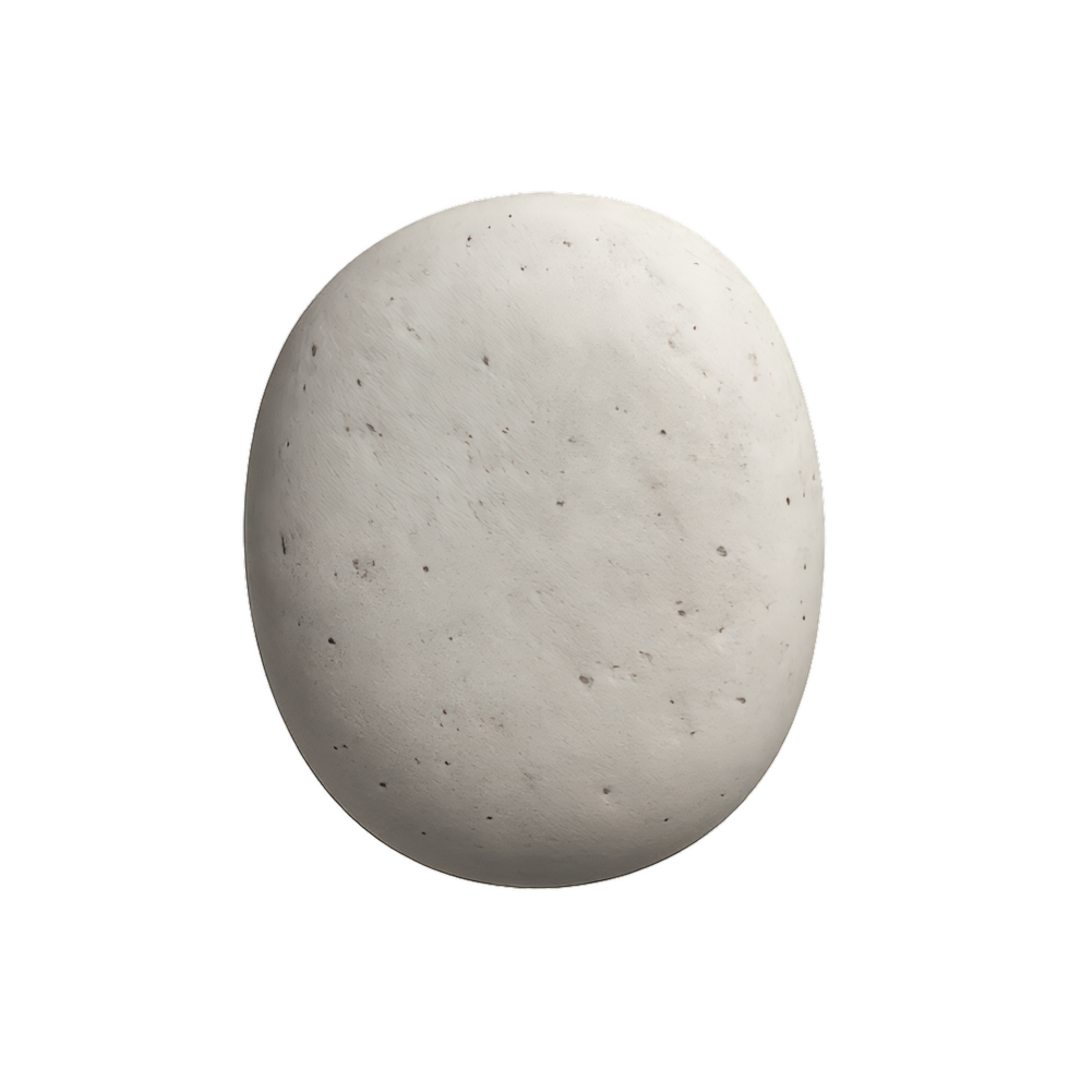 Simple 3D Icon of a Smooth Stone Surface for Graphic Designs png