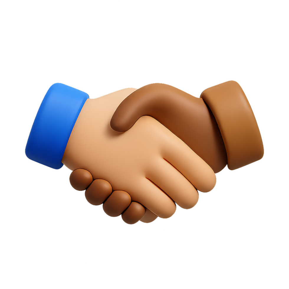 Embracing Unity in Diversity Through Collaborative Handshake Symbol png