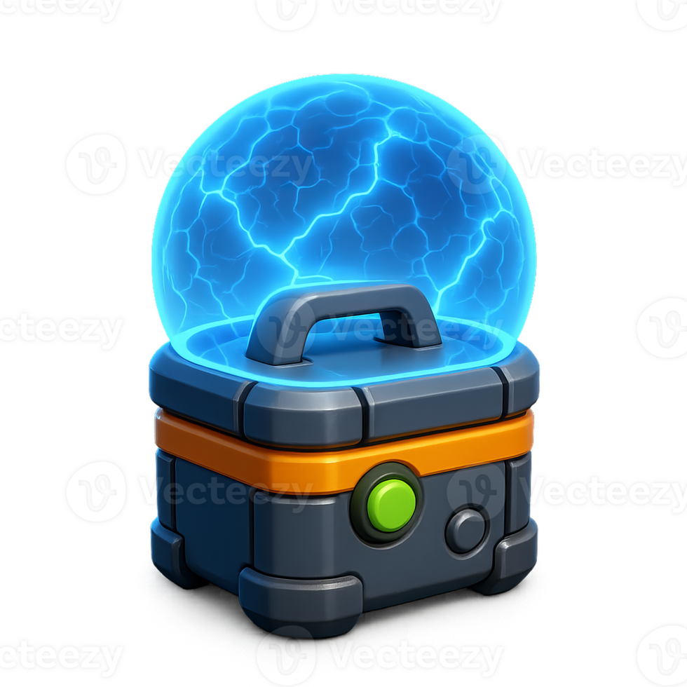 Portable Energy Shield Device with Electric Effect Design png