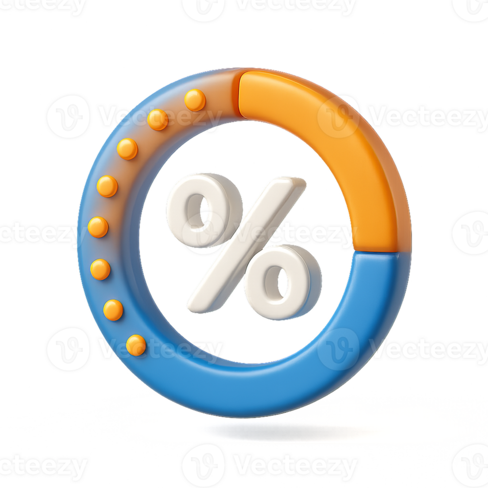 Colorful Progress Meter for Visualizing Percentage Completion png