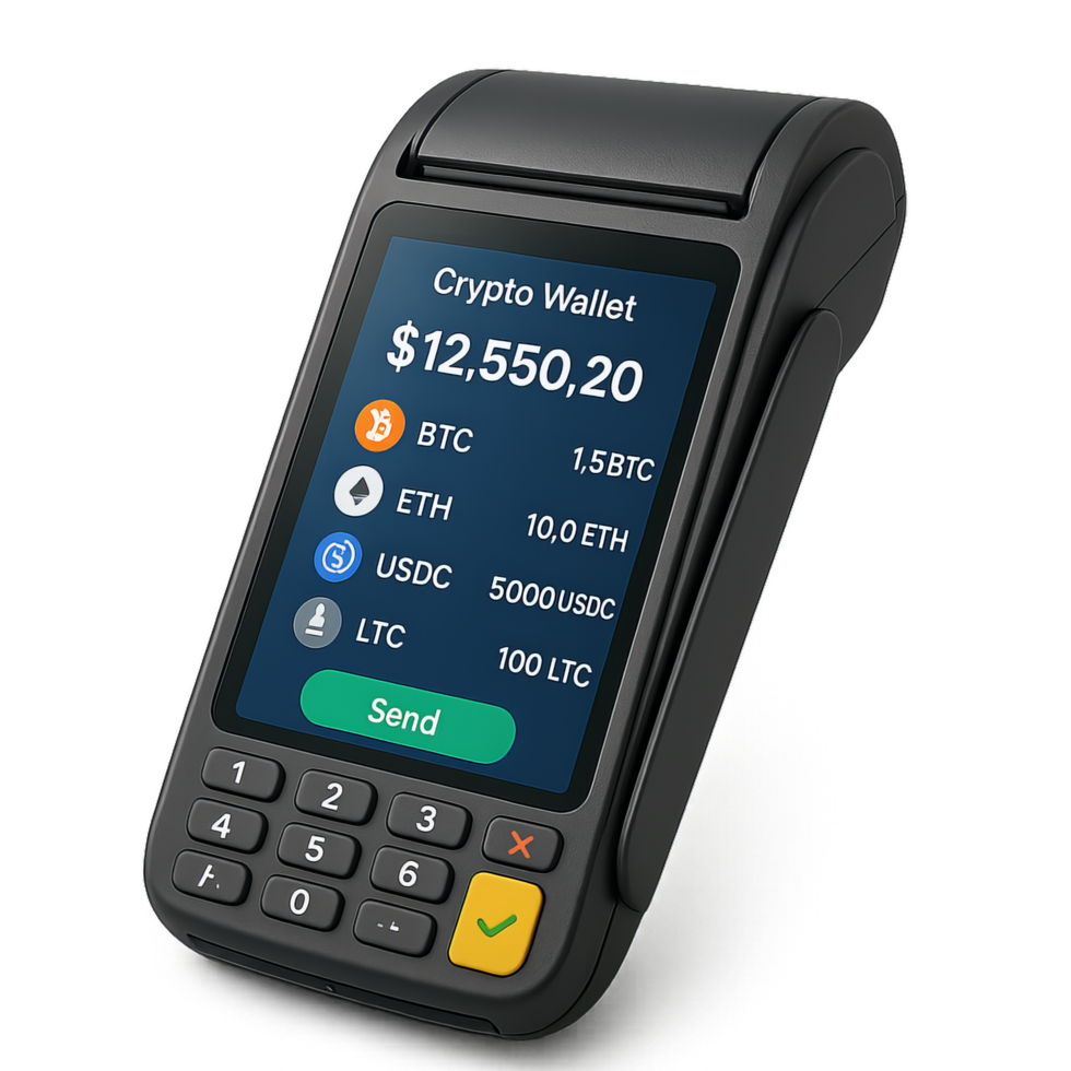 Digital Crypto Wallet Terminal for Secure Transactions and Management png