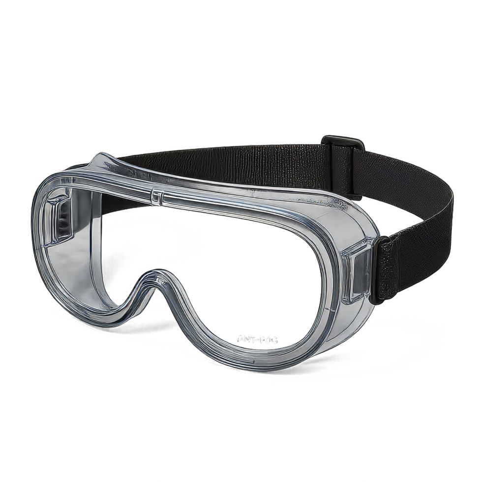 Clear Protective Goggles for Safety and Comfort in Various Applications png