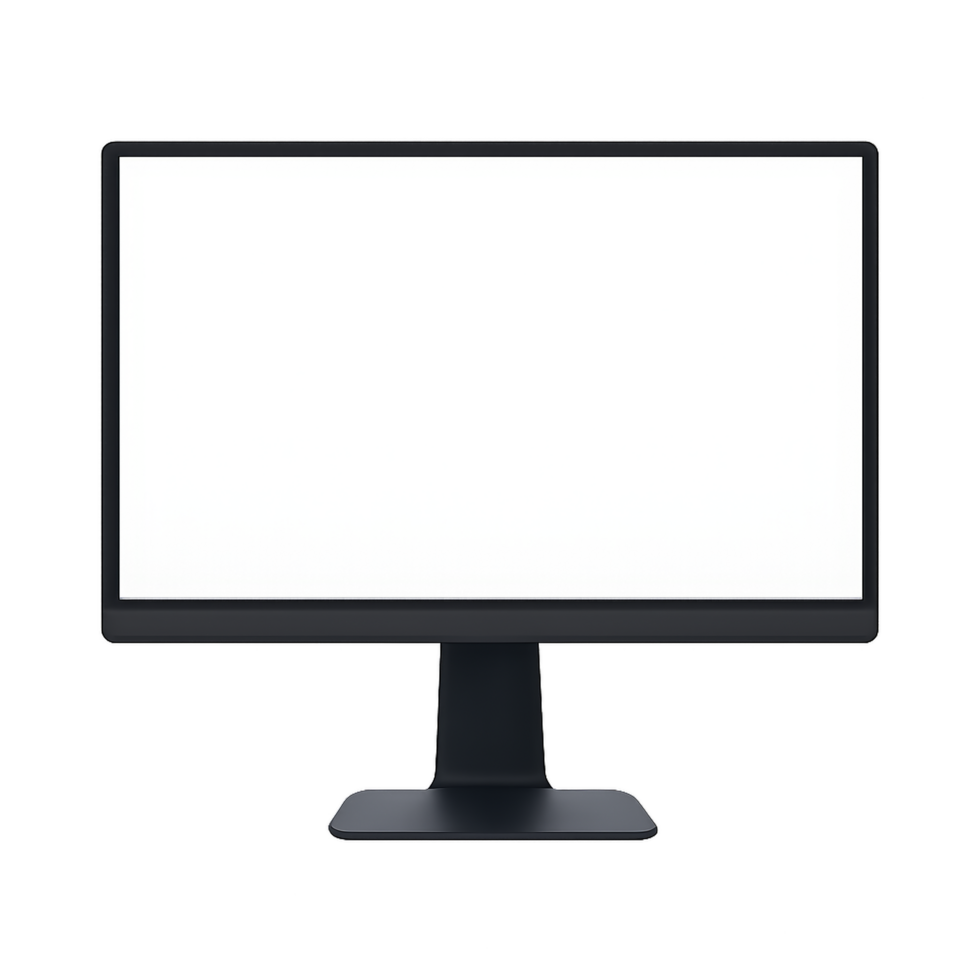 Sleek and Simple Design of a Modern Computer Monitor Display png