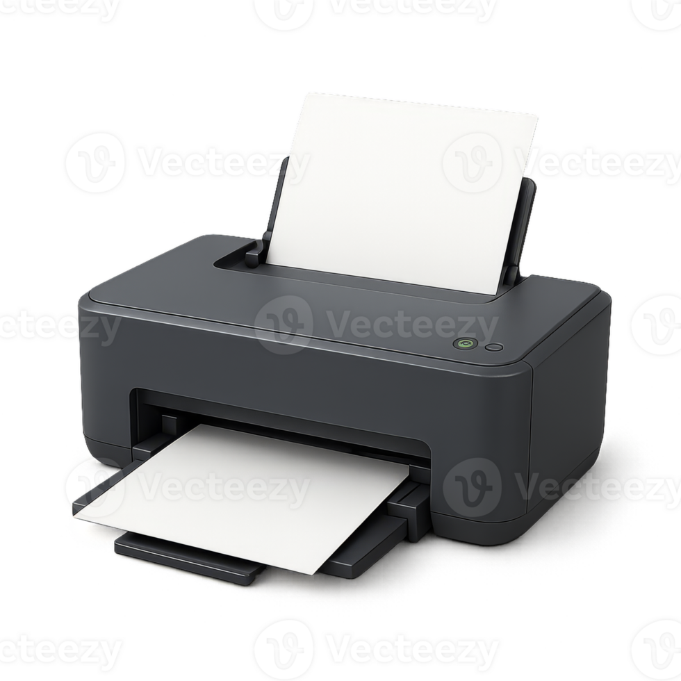 Simple 3D Desktop Printer with Paper Output for Creative Projects png