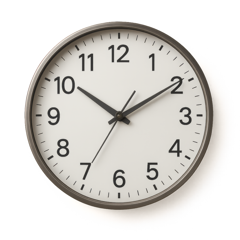 Simple Minimalist Wall Clock Design for Modern Interiors png
