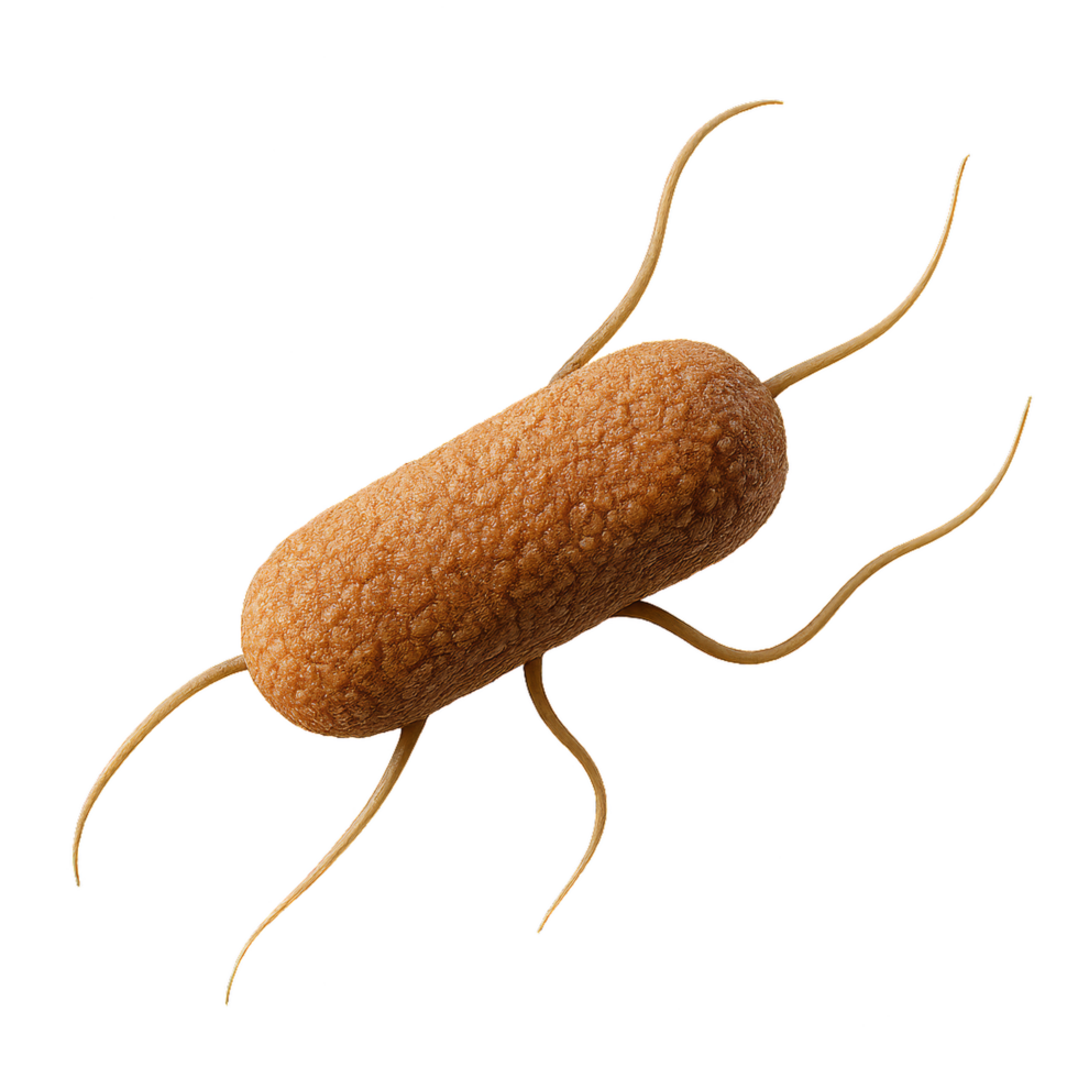 3D Render of Listeria Bacterium in a Simple Style png