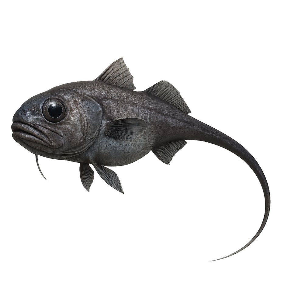 Realistic 3D Grenadier Fish Model for Art and Design Purposes png