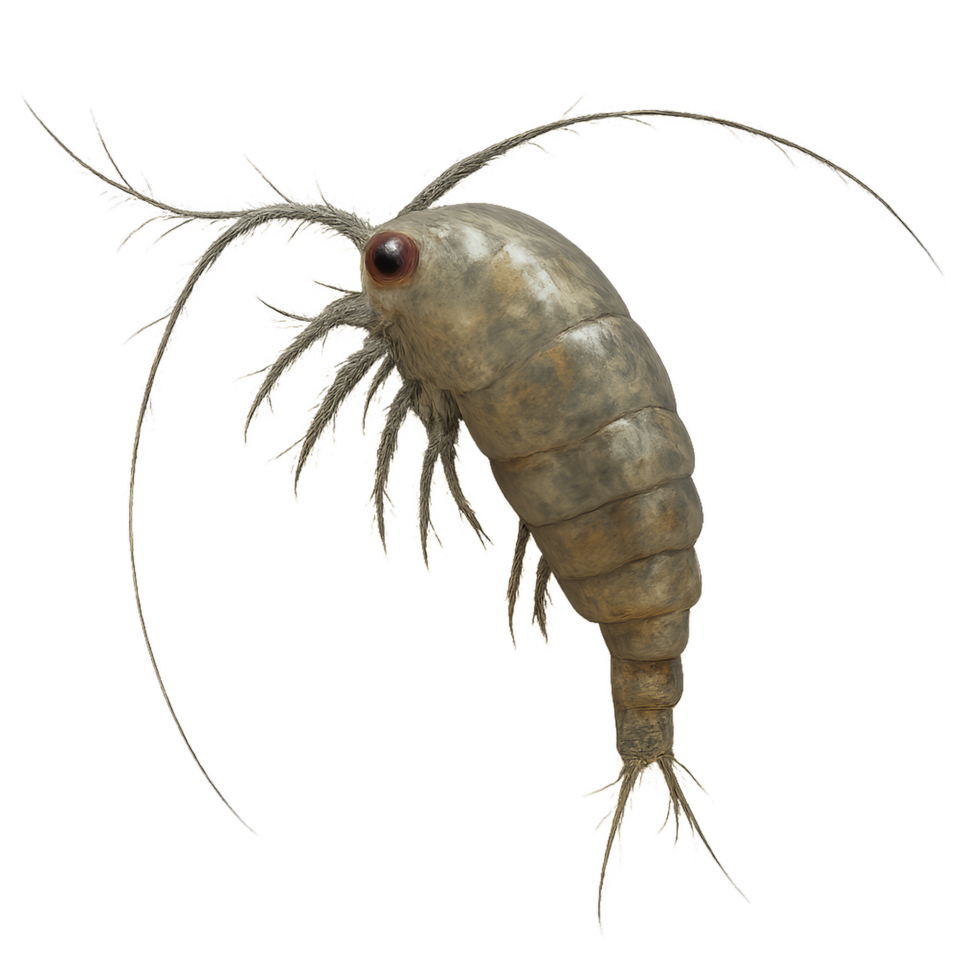 Realistic 3D Model of Copepod Zooplankton for Educational Use png