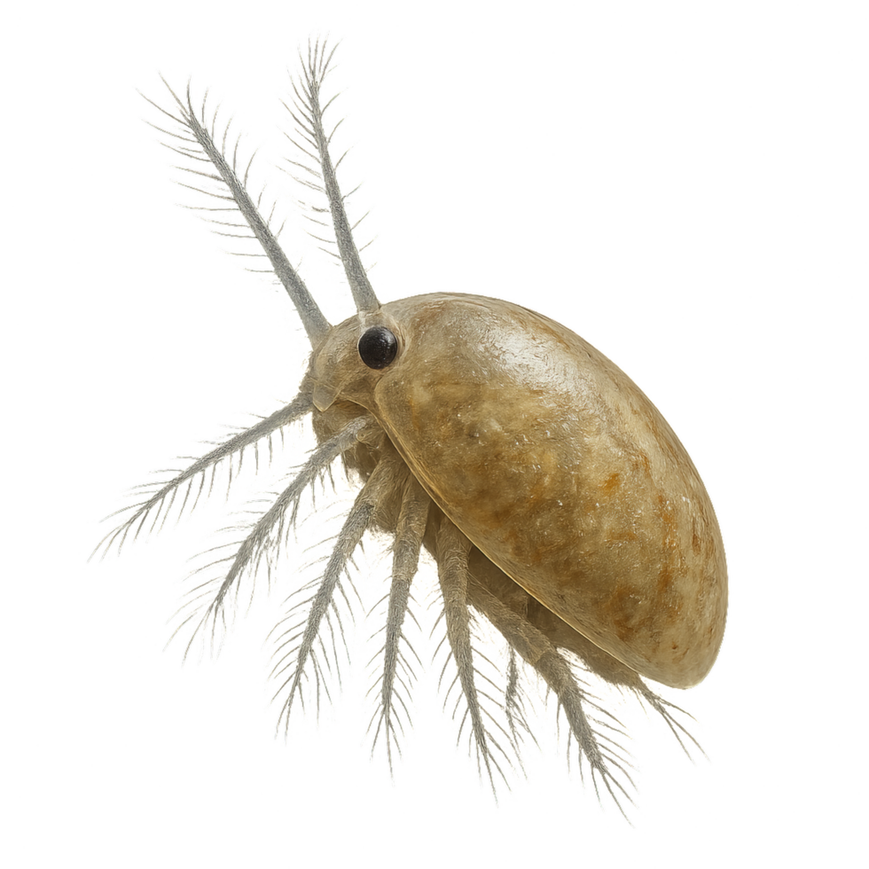 Realistic 3D Rendering of an Ostracod Aquatic Creature Model png