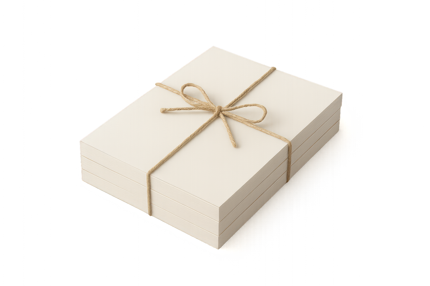 Stacked Paperbacks with Twine on a Simple White Background png