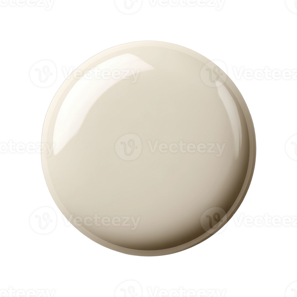 Glossy white ceramic plate with smooth finish png