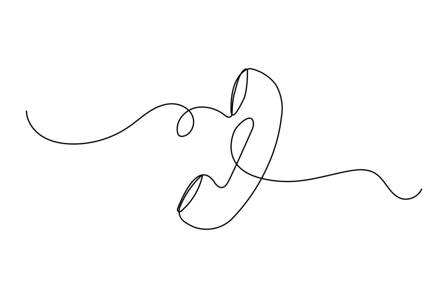 Smart phone icon isolated in outline art for online tools and modern mobile communication vector