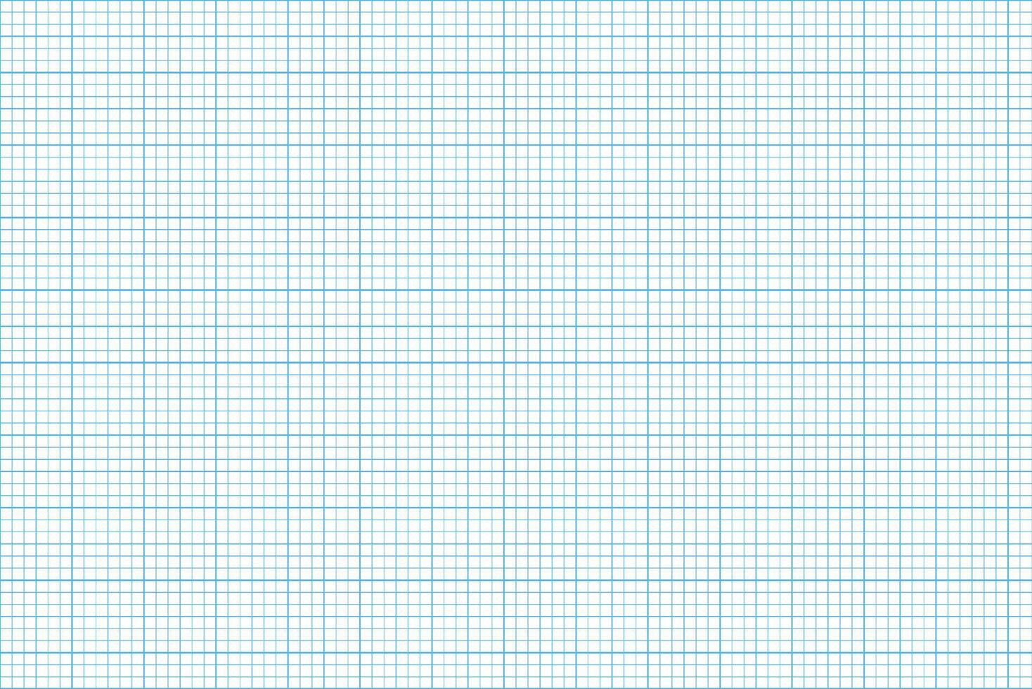 Graph paper texture for drawing sketch writing mathematics geometry planning notes study and education on isolated transparent background with ruled blue lines notebook style vector