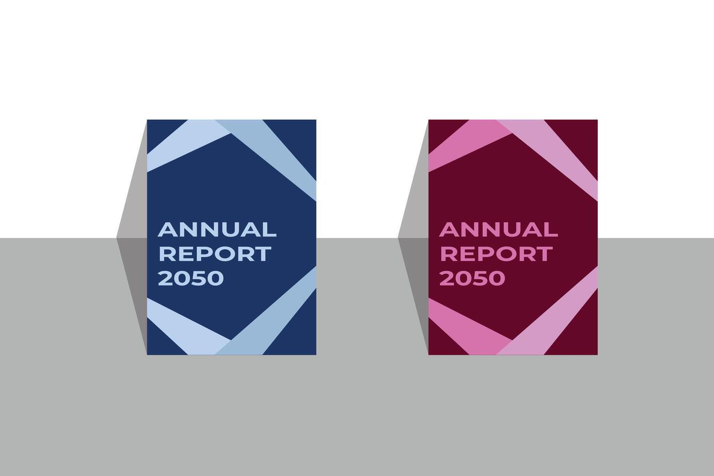 Annual report cover design vector