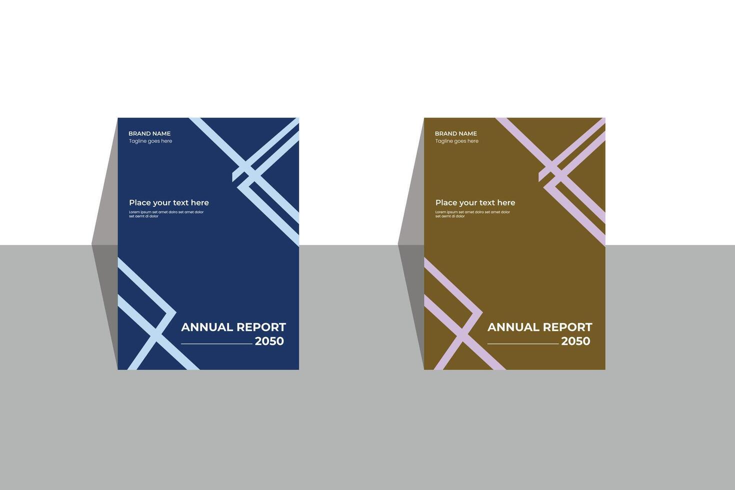 Annual report cover page file vector