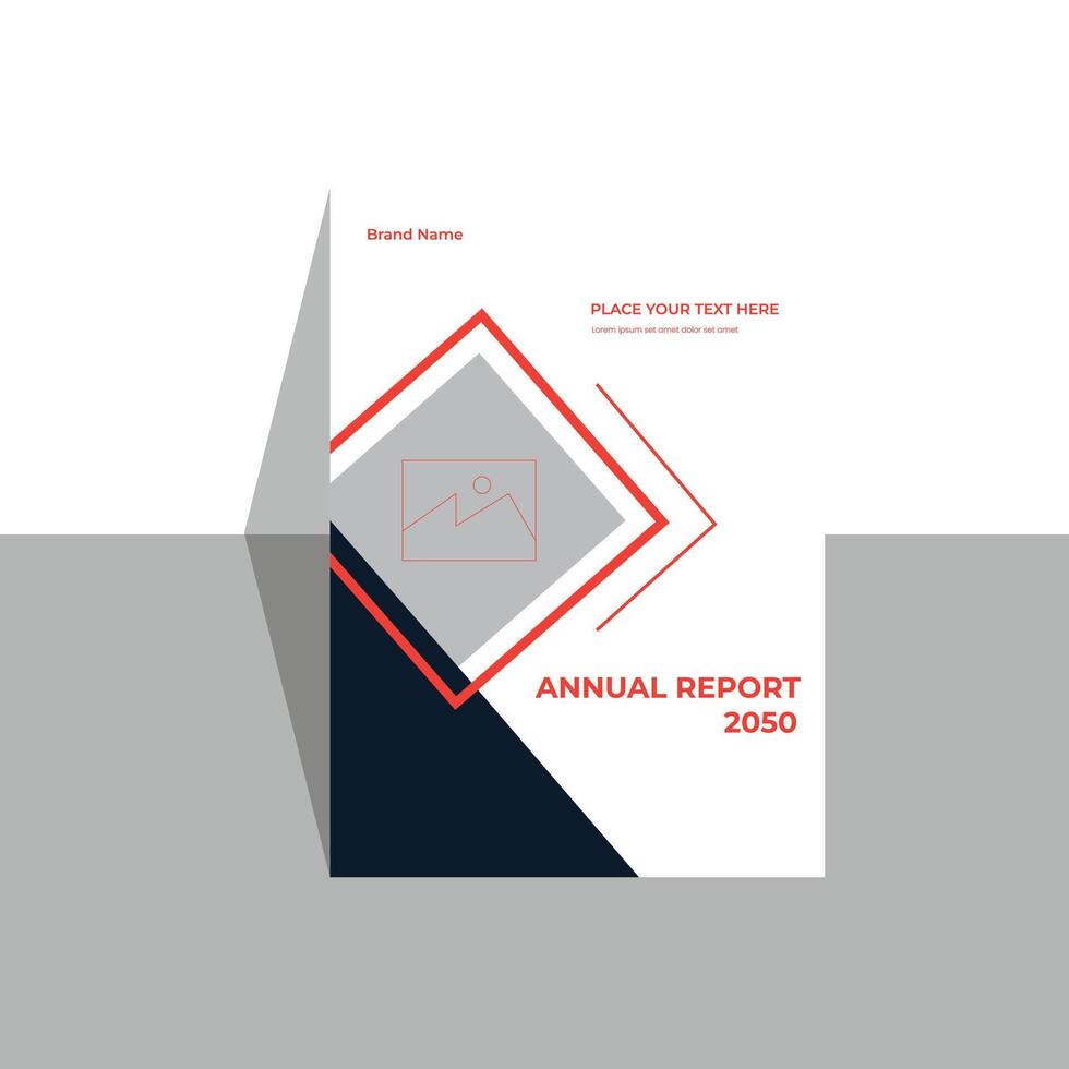 Annual report cover files vector