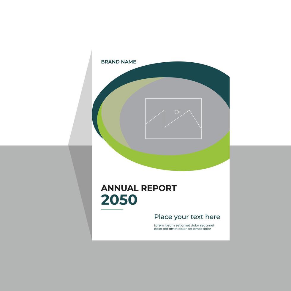 Annual report cover page files vector