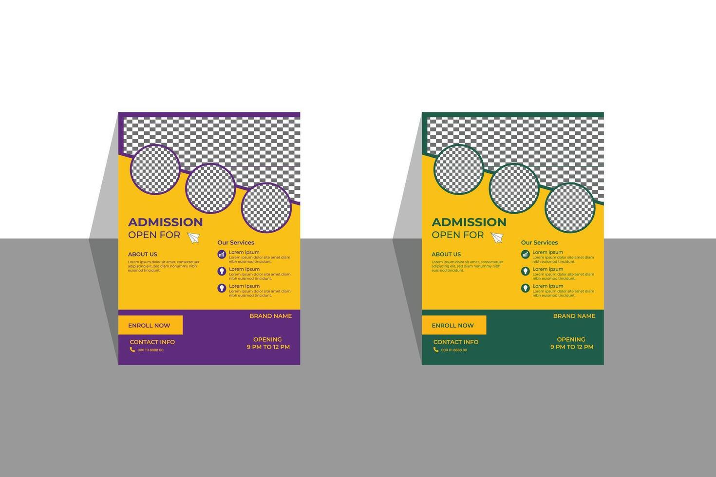 School flyer design vector