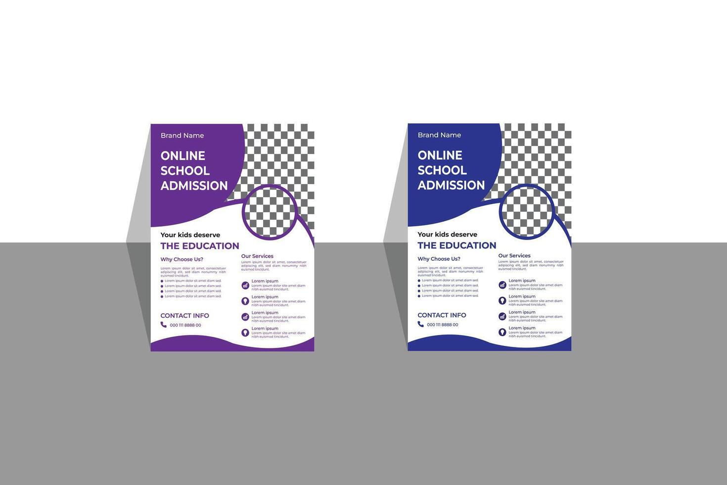 Flyer design template file vector