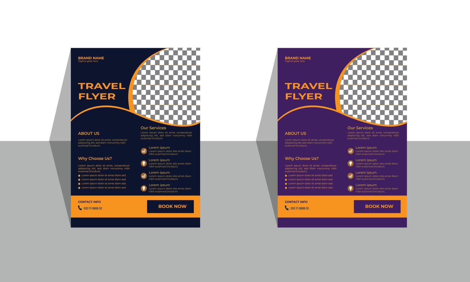 Flyer design template vector